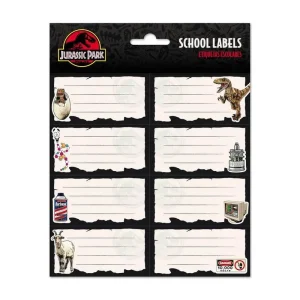 Jurassic Park Self-adhesive School Labels