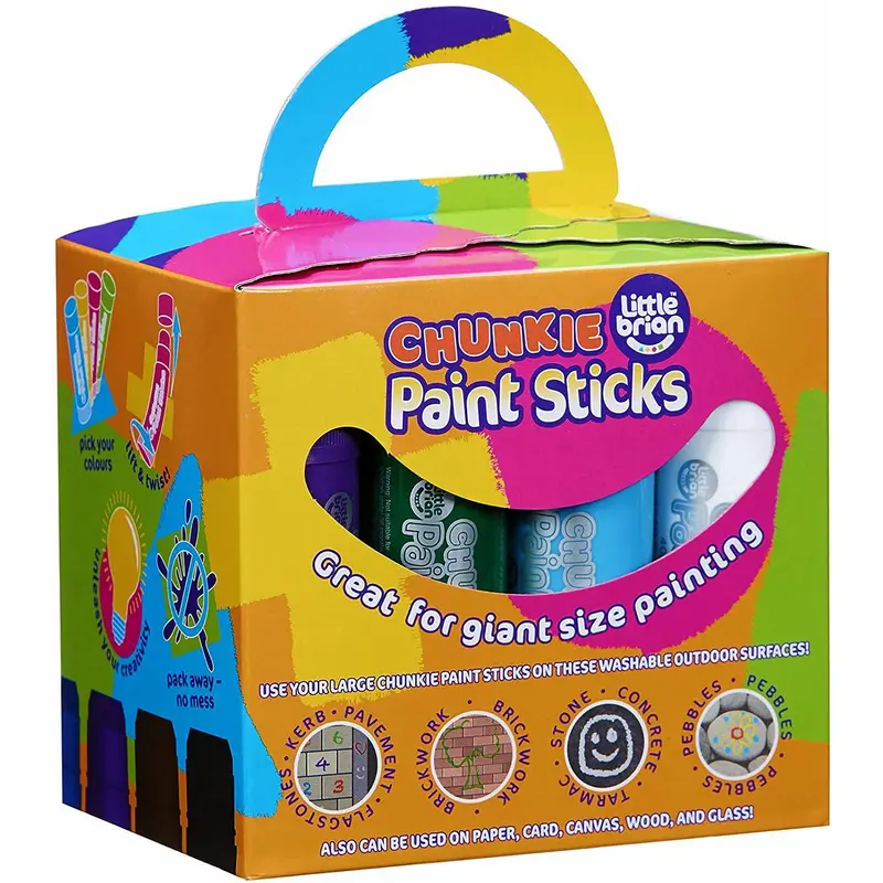 Little Brian Chunkie Paint Sticks - 12 Assorted Colours