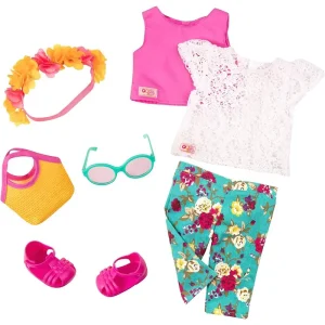 Our Generation Deluxe Doll Clothes - Trousers with Flowers