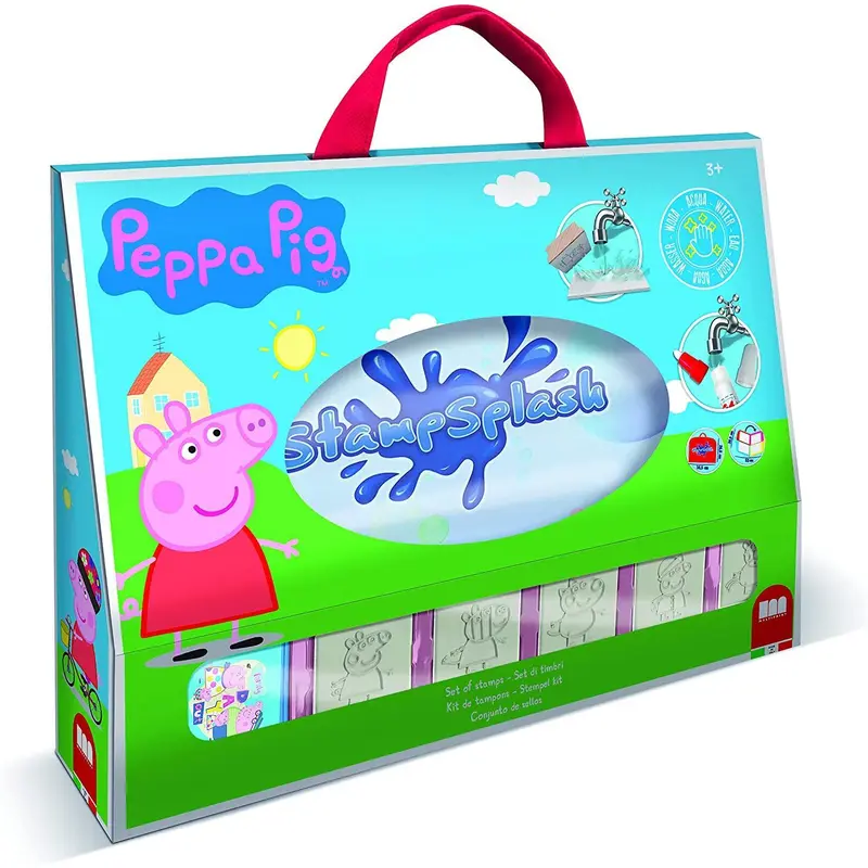 Peppa Pig Natural Wood Rubber Stamp Set