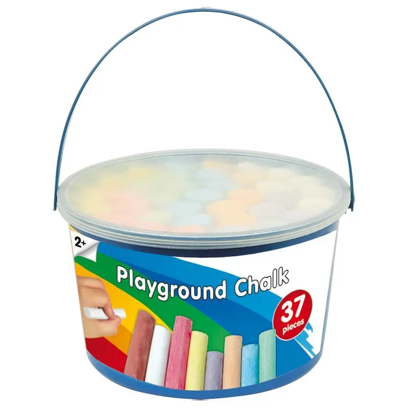 Playground Chalk Bucket 37 Pieces
