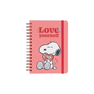 Snoopy Love Yourself A5 Hardcover Notebook