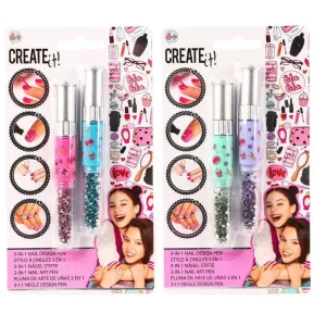 Create It! Nail Design Pen 3-in-1