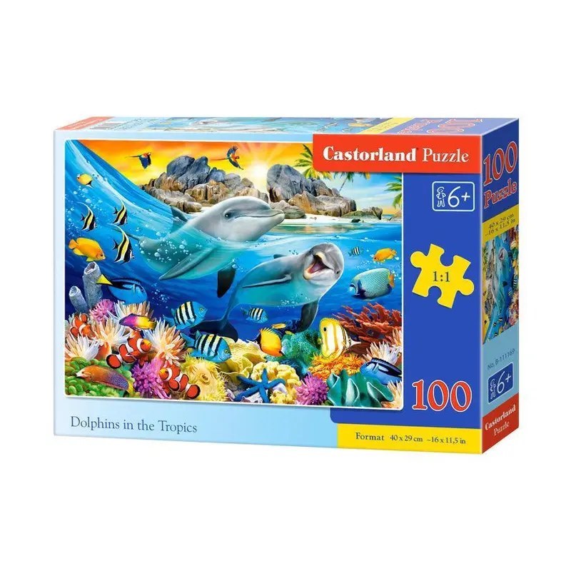 Castorland 100 Piece Jigsaw Puzzle - Dolphins In The Tropics