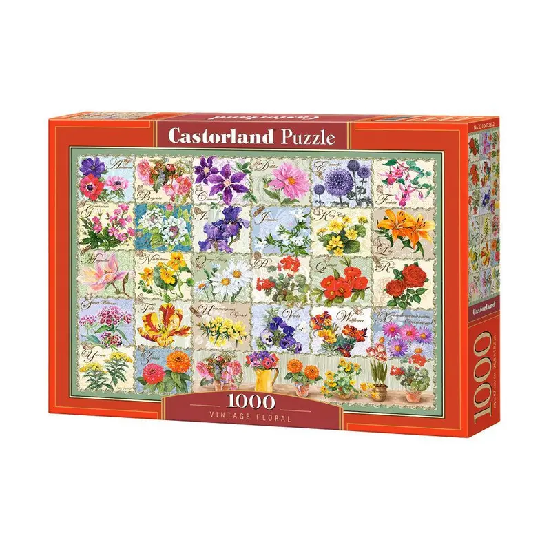 Castorland 1000 Piece Jigsaw Puzzle - Vintage Floral