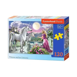 Castorland 120 Piece Jigsaw Puzzle - Princess and Her Unicorns