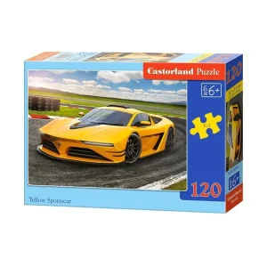 Castorland 120 Piece Jigsaw Puzzle - Yellow Sports Car
