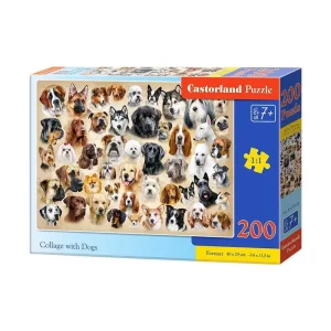 Castorland 200 Piece Jigsaw Puzzle - Collage with Dogs