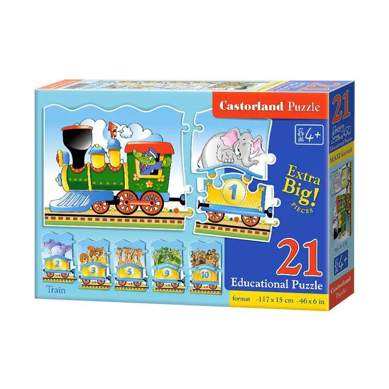 Castorland 21 Big Pieces Educational Jigsaw Puzzle - Train