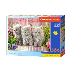 Castorland 300 Piece Jigsaw Puzzle - Three Grey Kittens