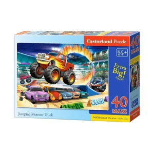 Castorland 40 Piece Jigsaw Puzzle - Jumping Monster Truck