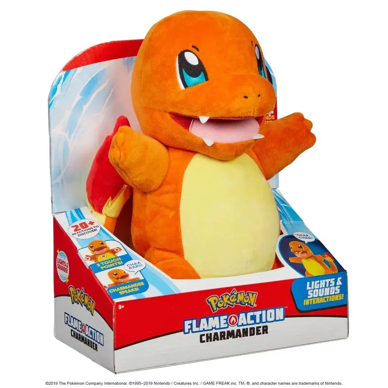 Pokmon Flame Action Charmander Interactive Soft Toy