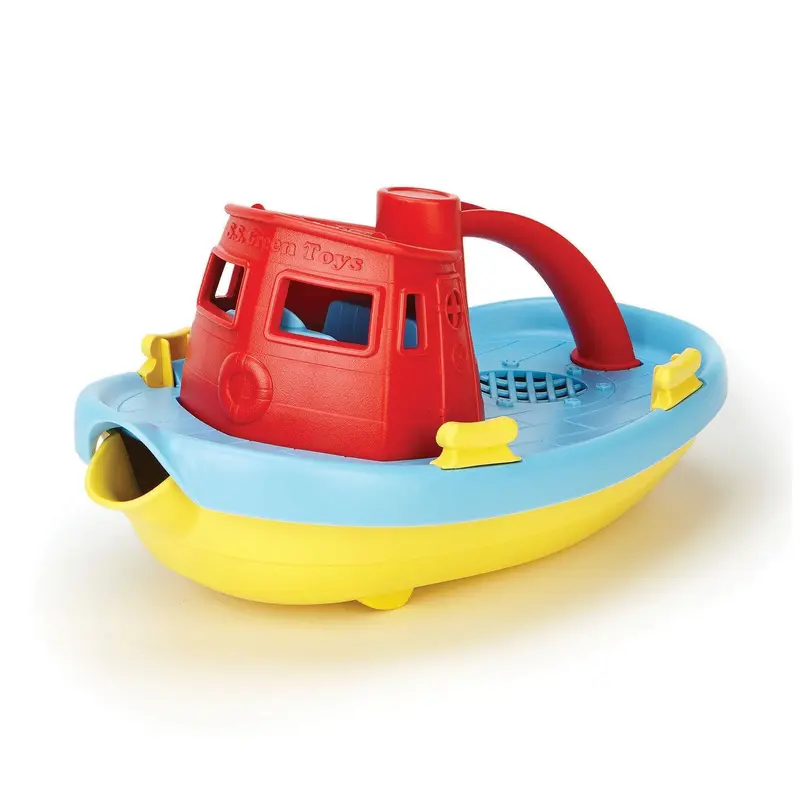 Green Toys Baby's Tugboat - Red/blue
