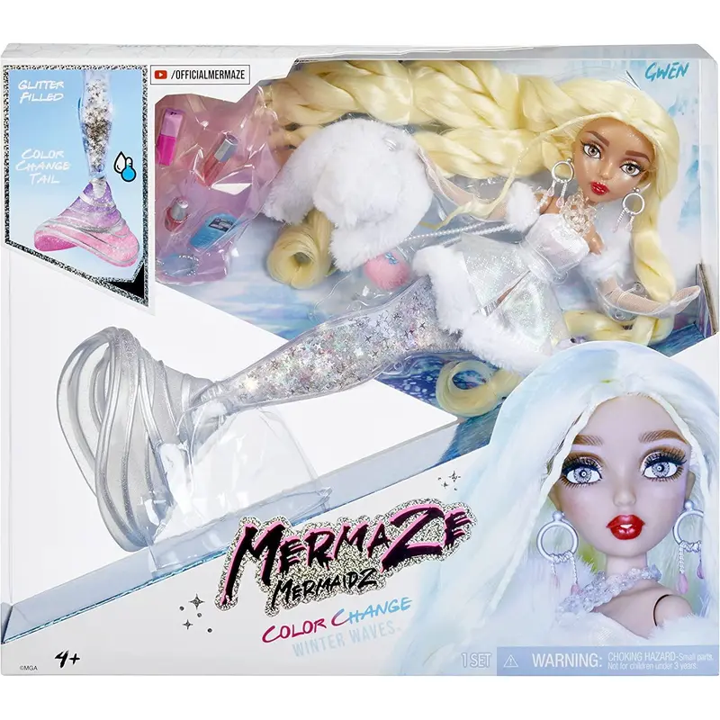 Mermaze Mermaidz Winter Waves Colour Change Fashion Doll - Gwen