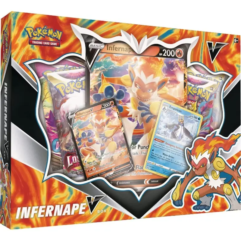 Pokmon TCG Sword & Shield Infernape V-box Cards