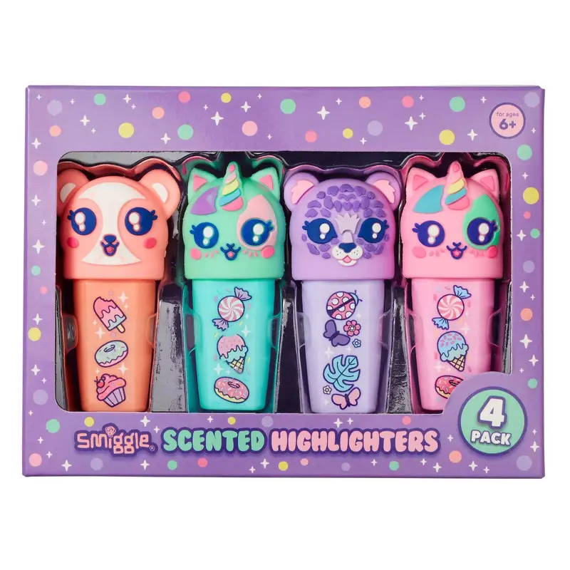 Smiggle Best Budz Highlighter Pack X4