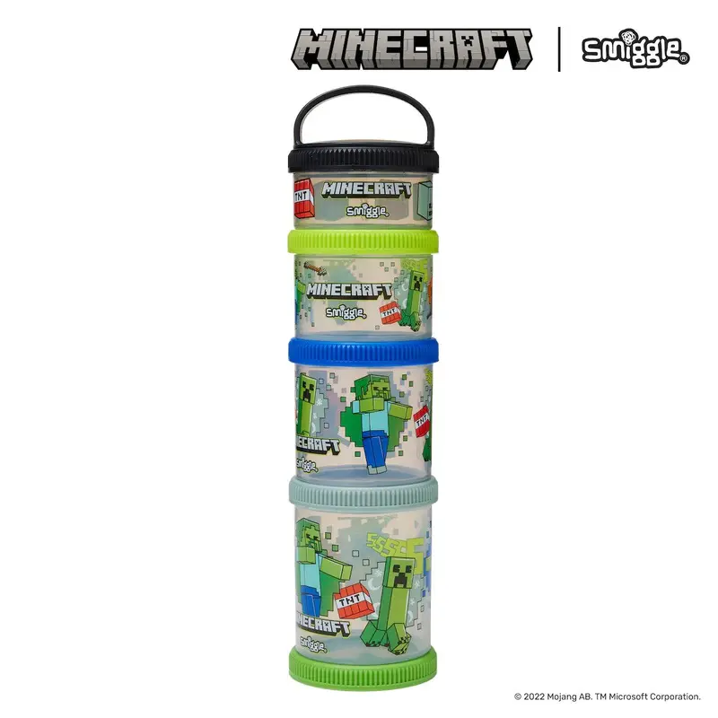 Smiggle Minecraft Snack & Stack Containers
