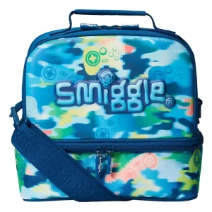 Smiggle Mirage Hardtop Lunchbox - Mid Blue