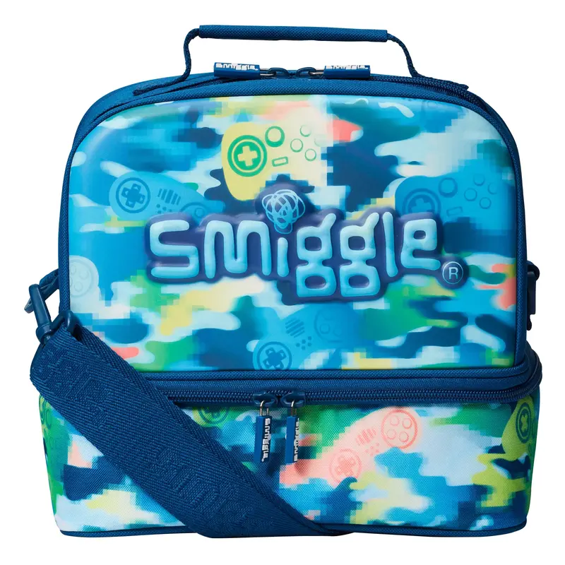 Smiggle Mirage Hardtop Lunchbox - Mid Blue