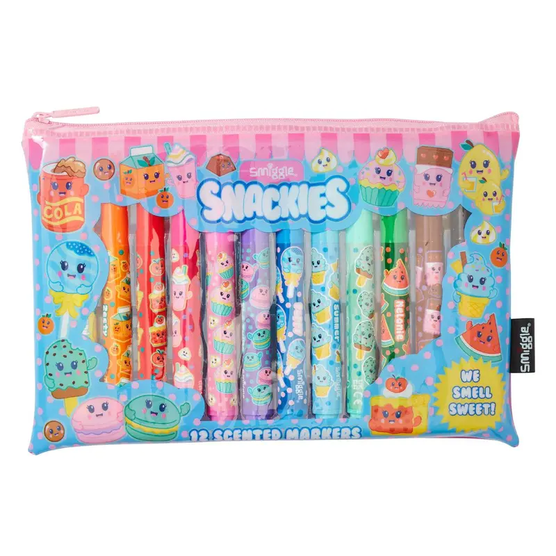 Smiggle Snackies Scented Marker Pack X12