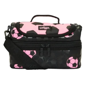 Smiggle Striker Double Decker Lunchbox with Strap - Pink