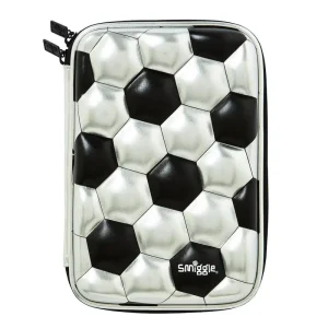 Smiggle Striker Hardtop Pencil Case - Silver