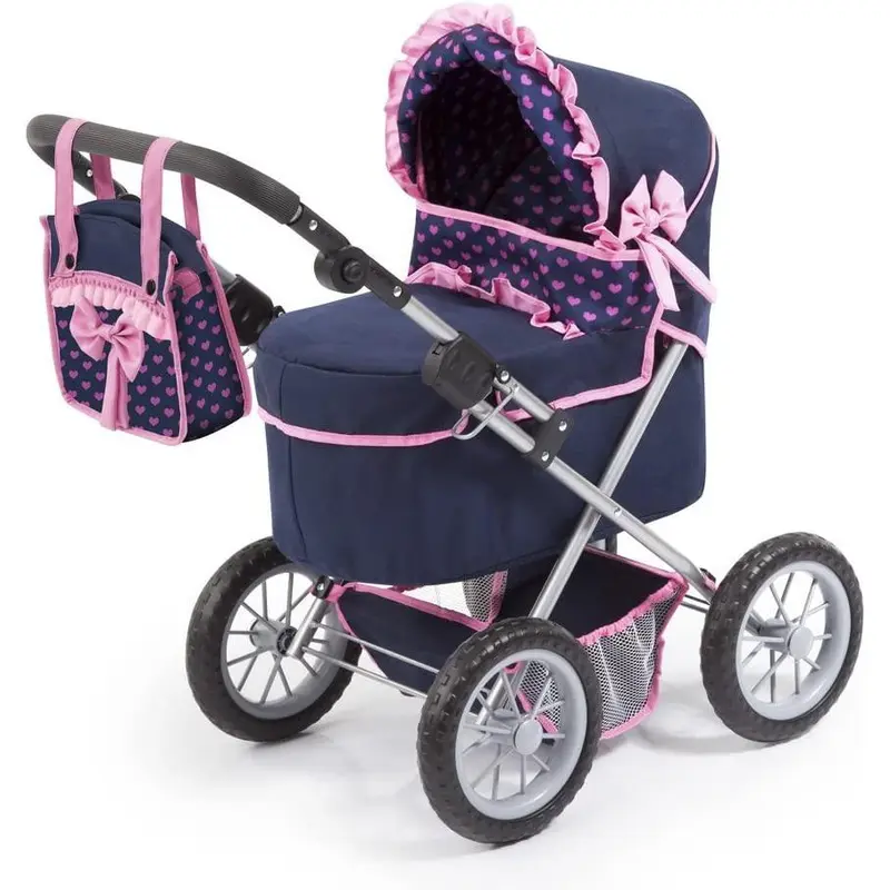 Trendy Walker Dolls Pram - Blue & Pink
