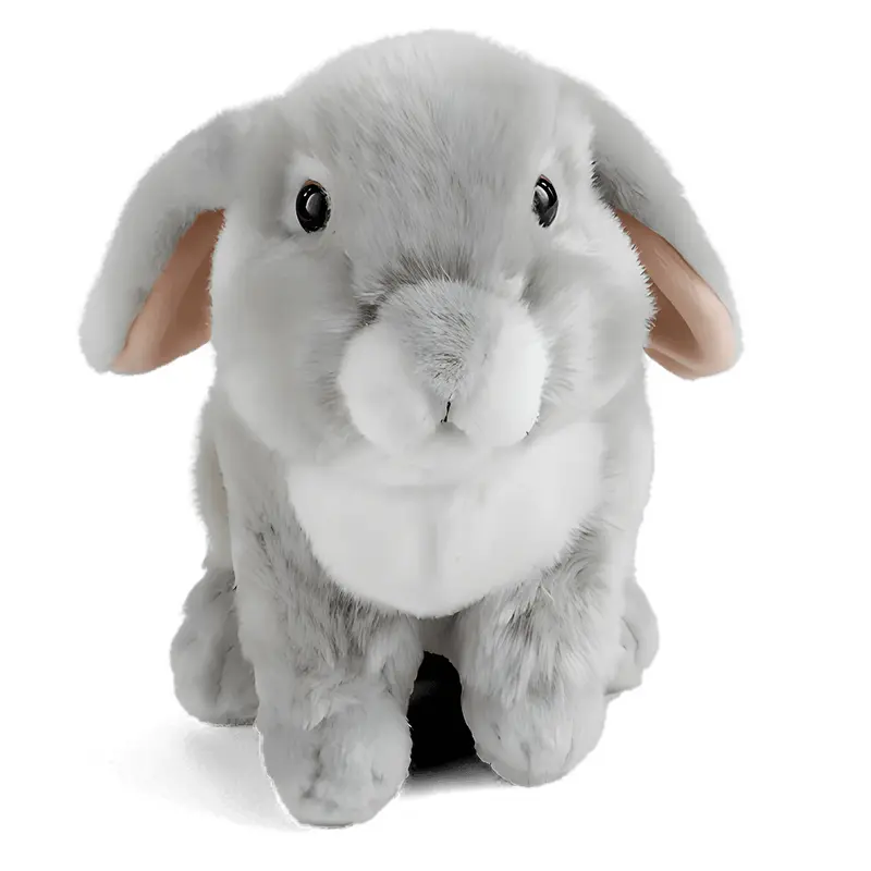 Living Nature Grey French Lop-eared Rabbit 22cm Plush