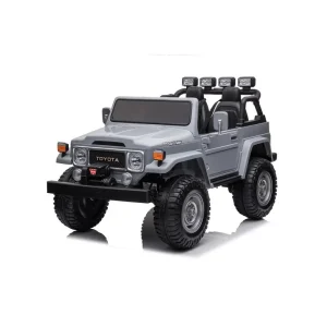 TOYOTA Land Cruiser Jeep 12V Battery 2-seater Ride-on Car - Grey