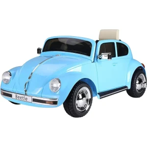 VW Beetle 12V Battery Ride-on Car with Remote Control - Blue
