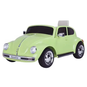VW Beetle 12V Battery Ride-on Car with Remote Control - Colour Green
