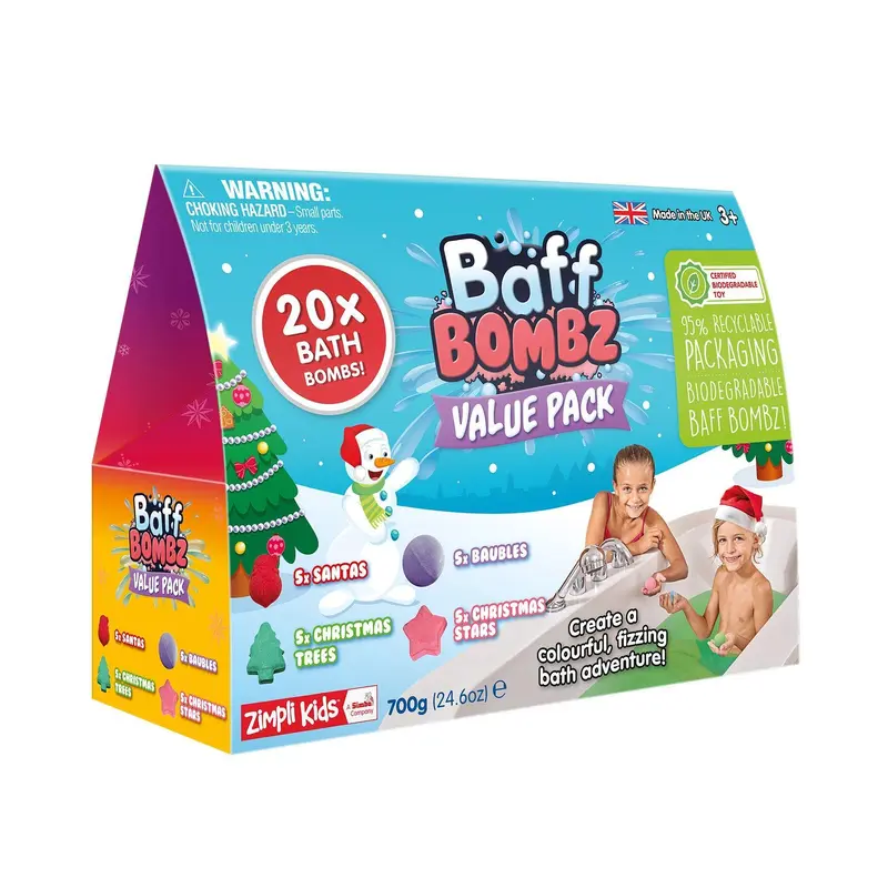 Zimpli Kids Christmas Baff Bombz - 20 Bath Pack
