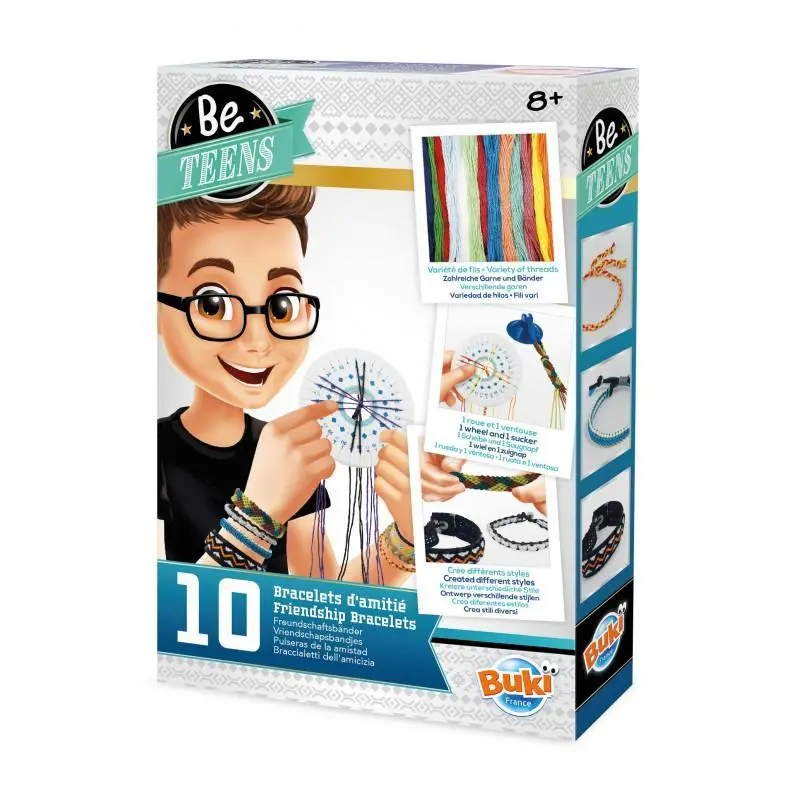 BUKI France Boys Friendship Bracelets Craft Kit