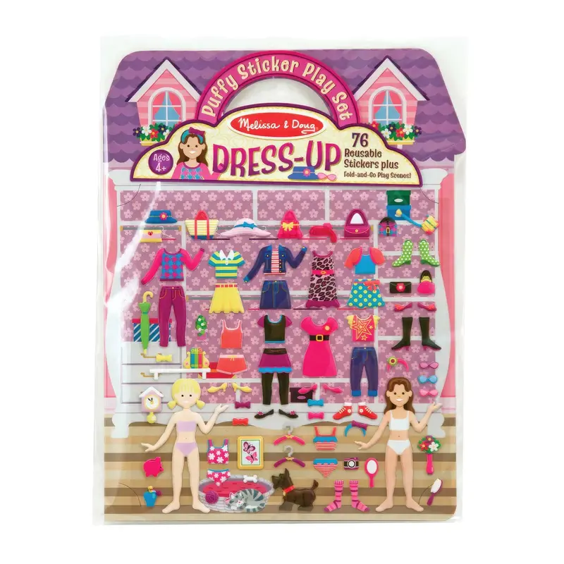 Melissa & Doug Dress-up Reusable Puffy Stickers