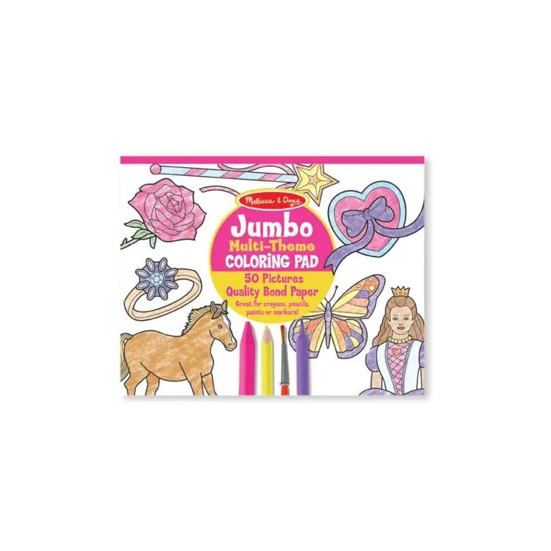 Melissa & Doug Jumbo Colouring Pad - Pink