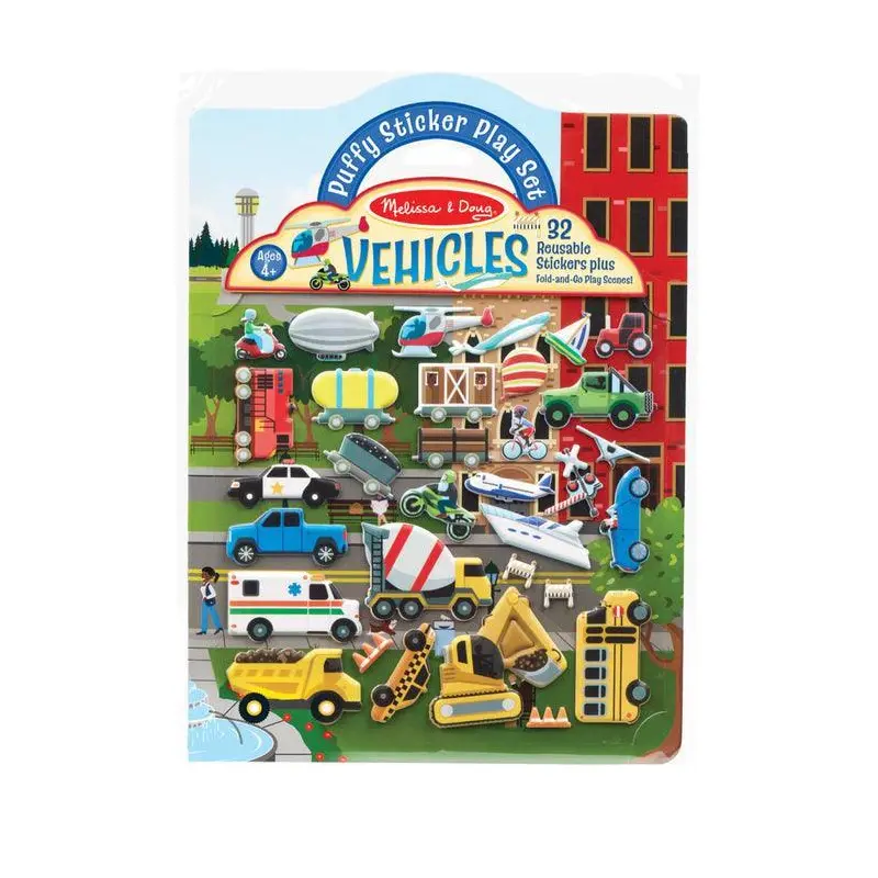 Melissa & Doug Puffy Sticker Play Set - Vehicles